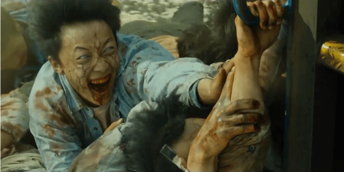 Train To Busan Zombie clutching at foot