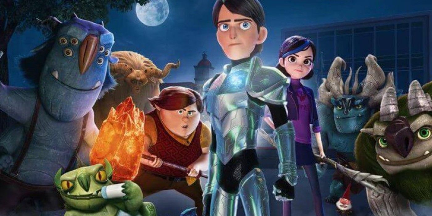 Characters assembled for Trollhunters: Rise of the Titans poster