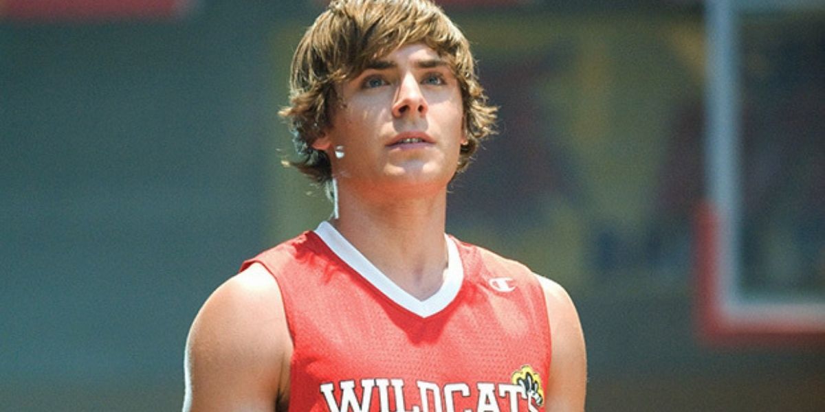 Zac Efron as Troy Bolton in High School Muscial