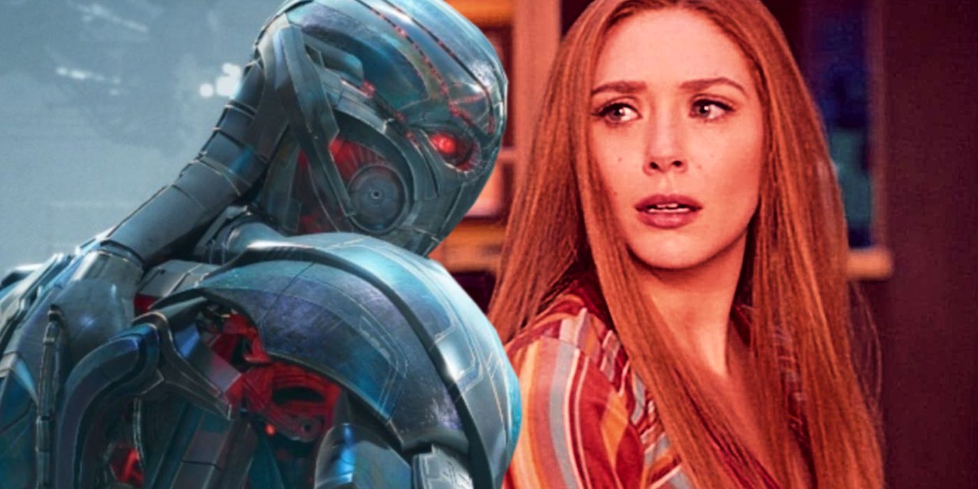 Ultron in Age of Ultron and Scarlet Witch in WandaVision