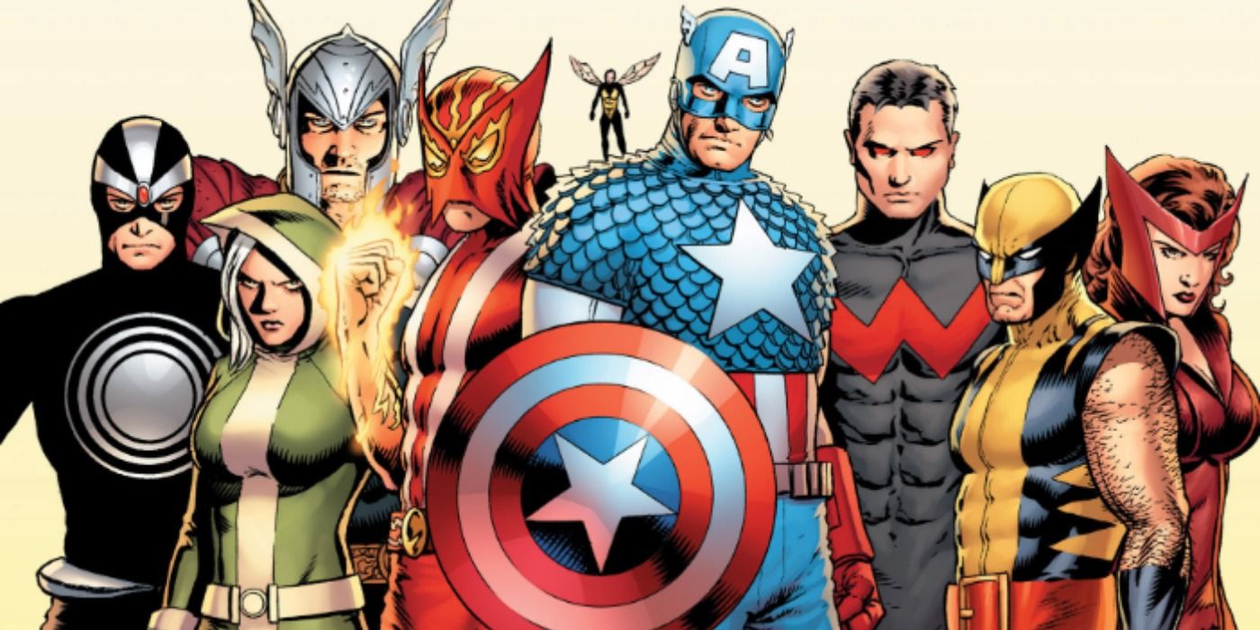 An image of the roster of the Uncanny Avengers in Marvel Comics.