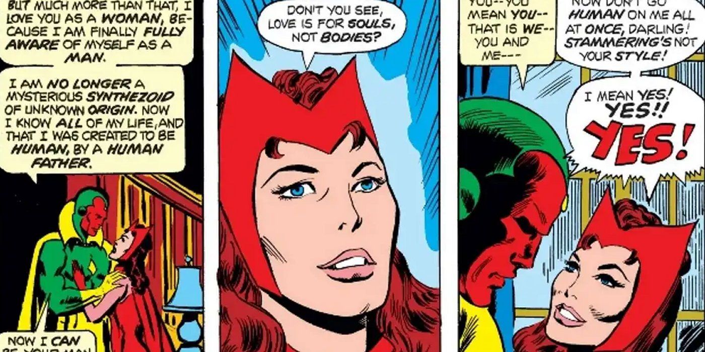 Vision Scarlet Witch Marriage 