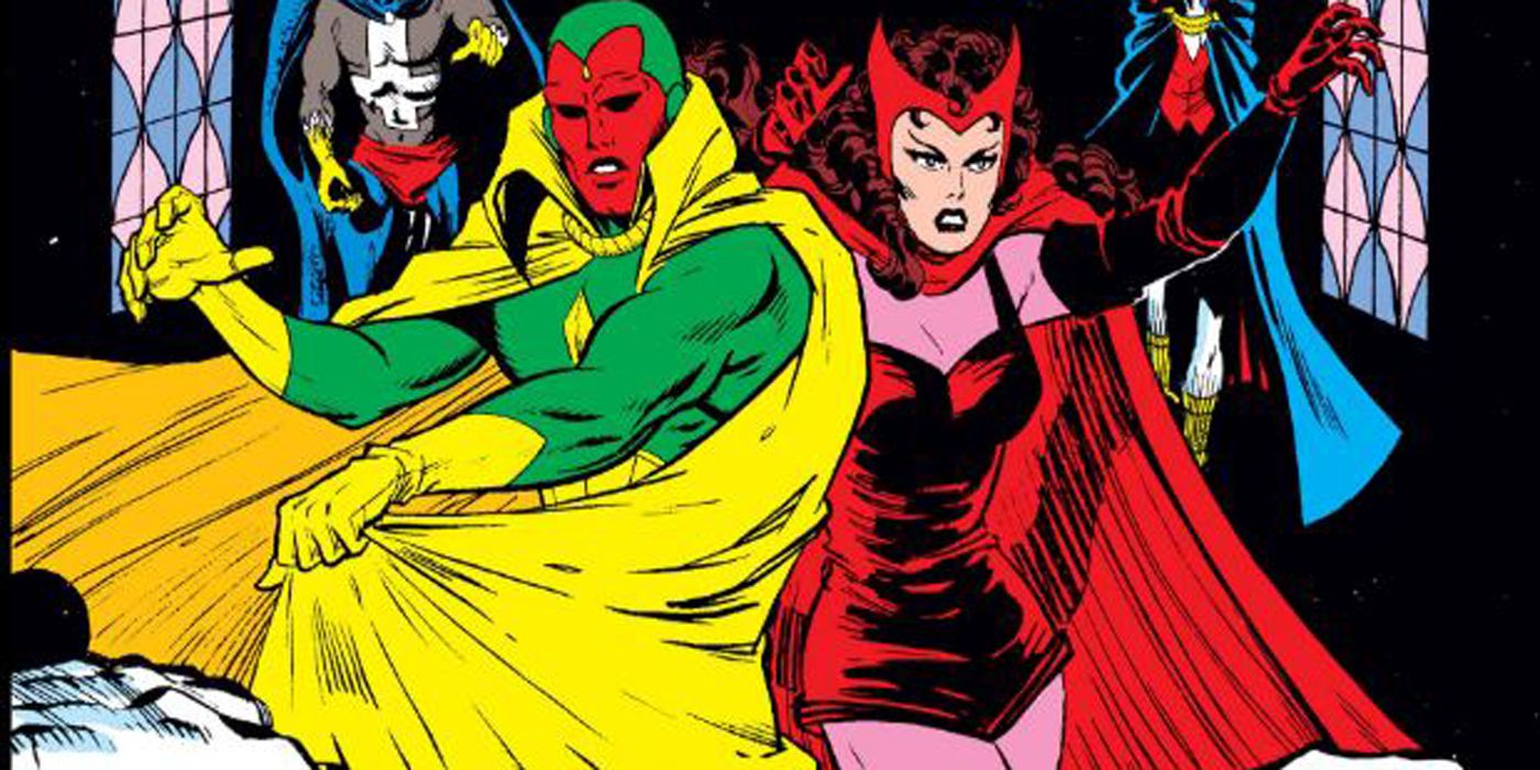 Vision &amp; Scarlet Witch on the cover of their own comic.