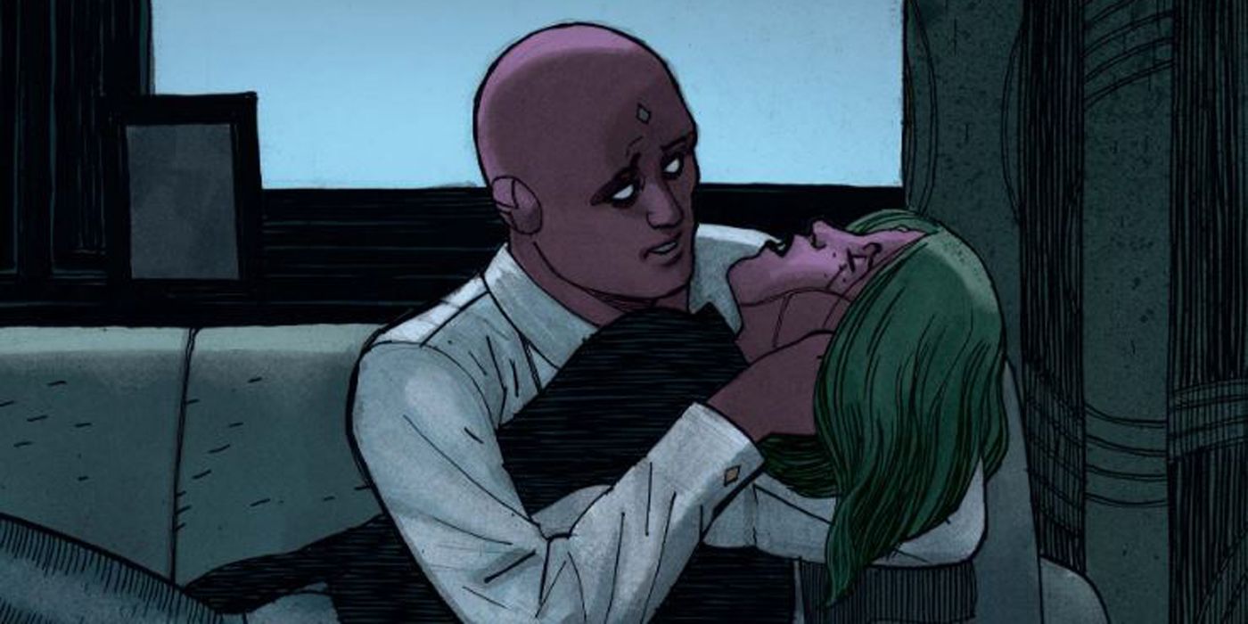 Vision and his wife