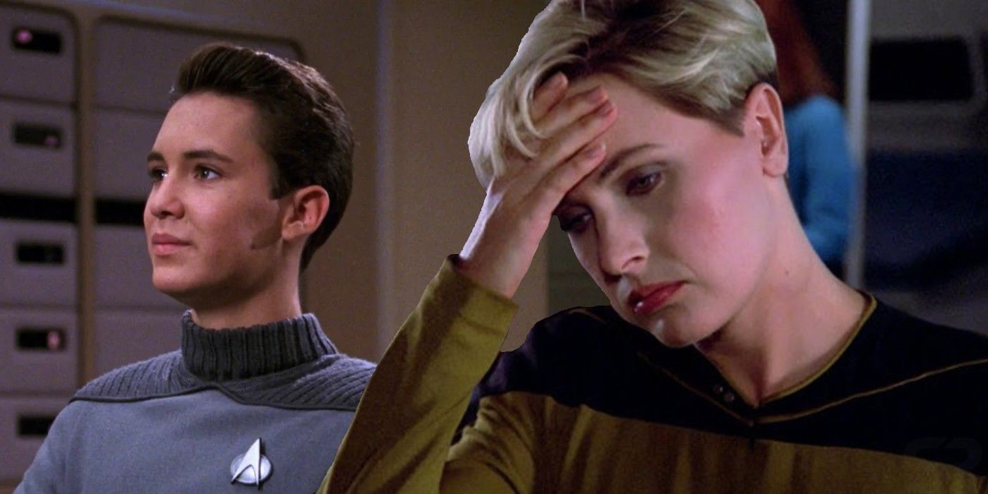 Wesley Crusher And Tasha Yar On Star Trek The Next Generation