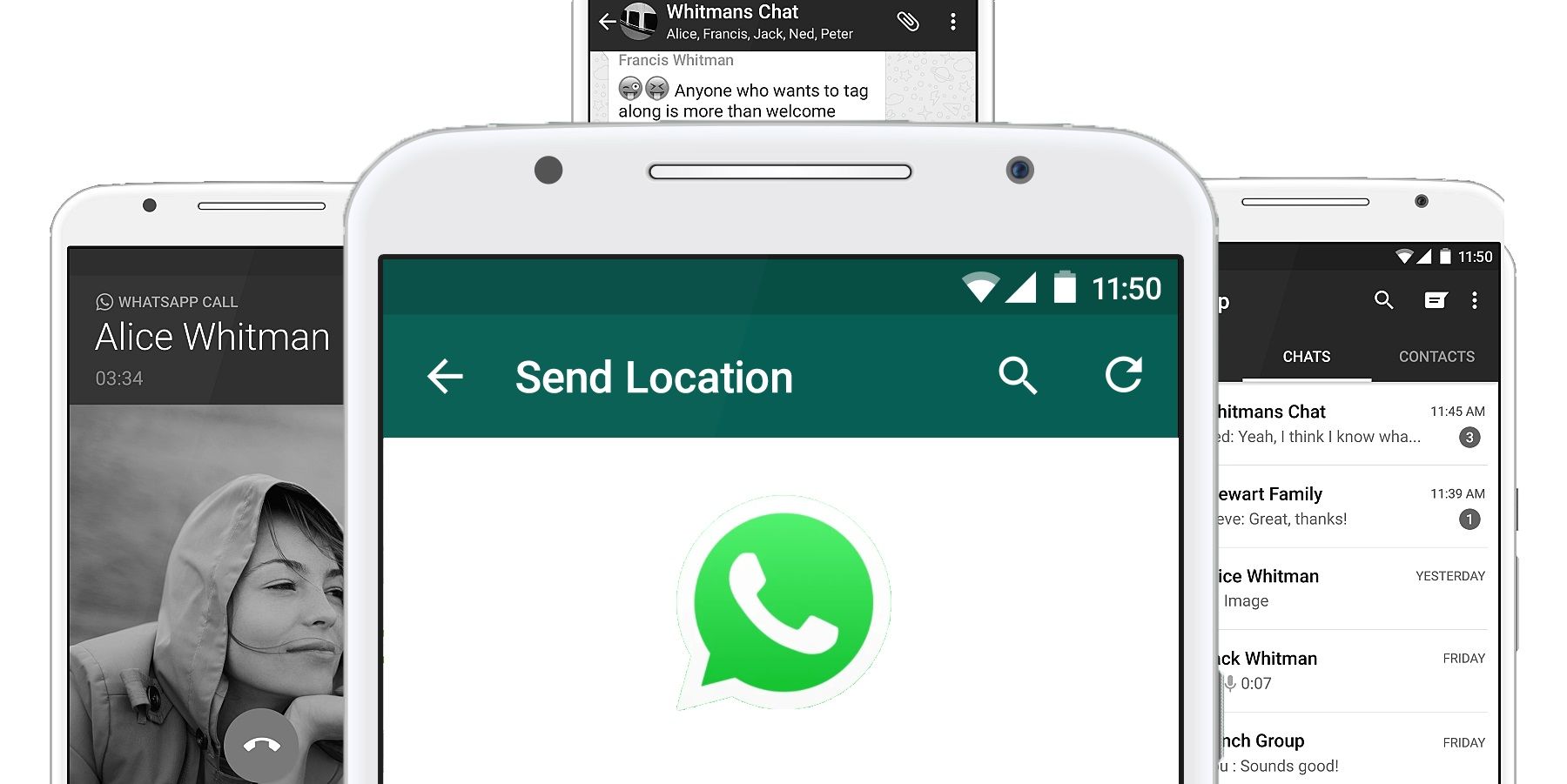 WhatsApp screens