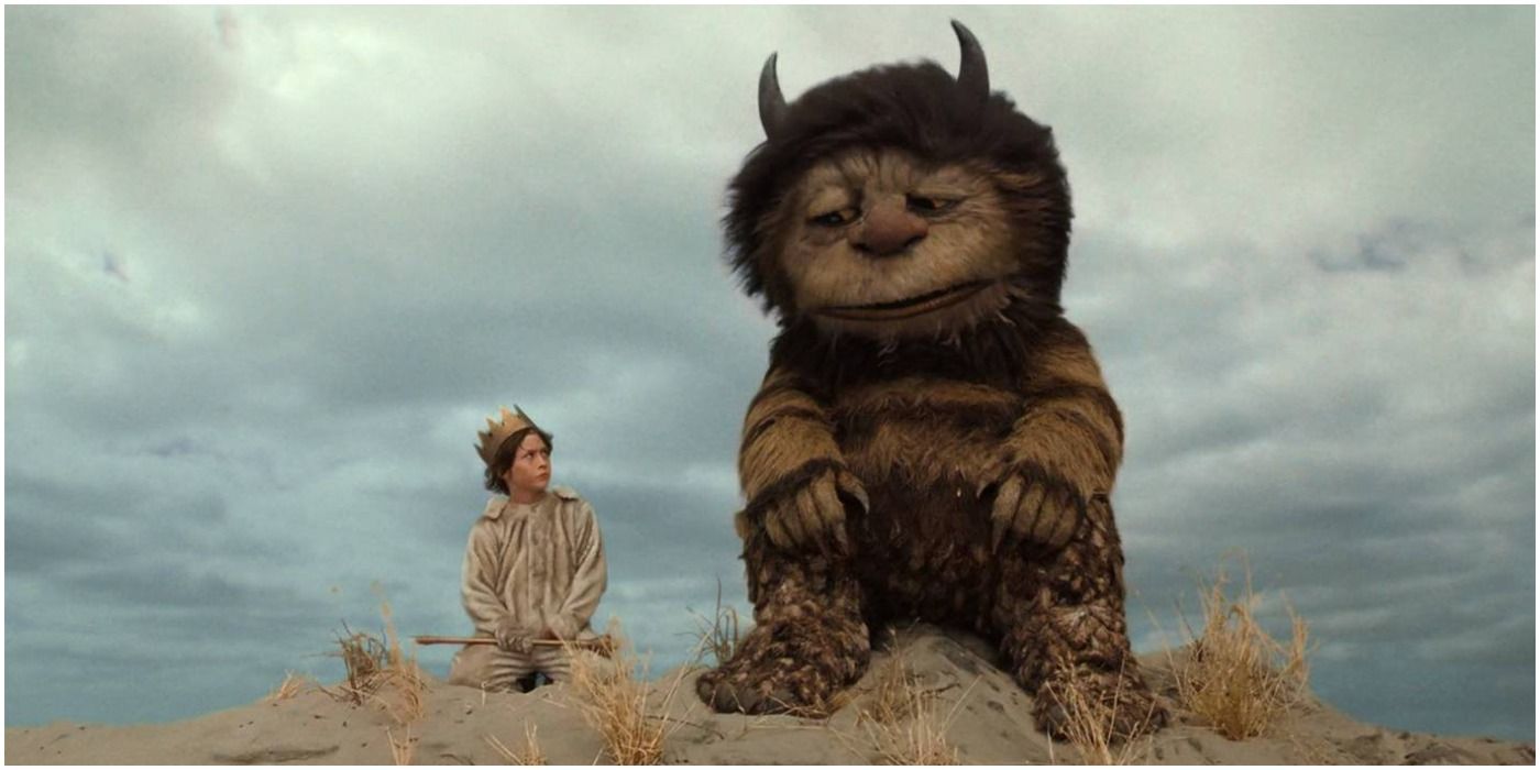 A scene between Max and Carol from Where the Wild Things Are.