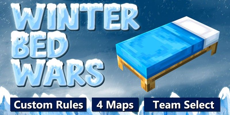 Winter Bed Wars Minecraft mini-game