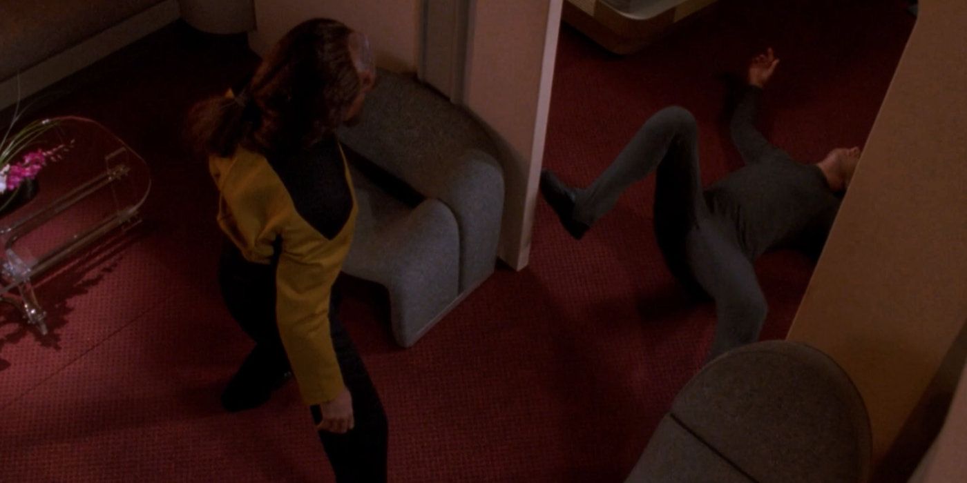 Worf fights a diplomat