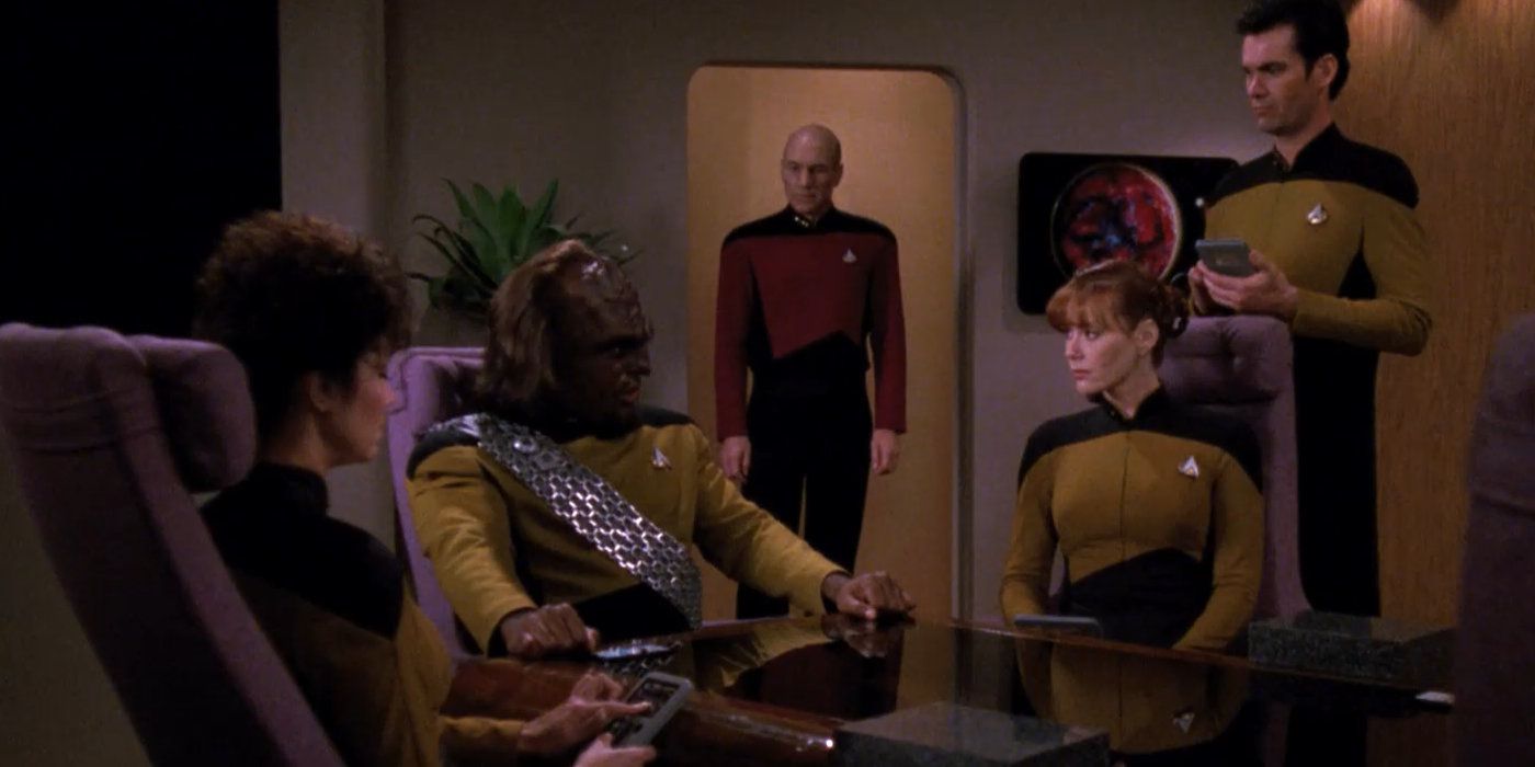 Worf abuses his authority