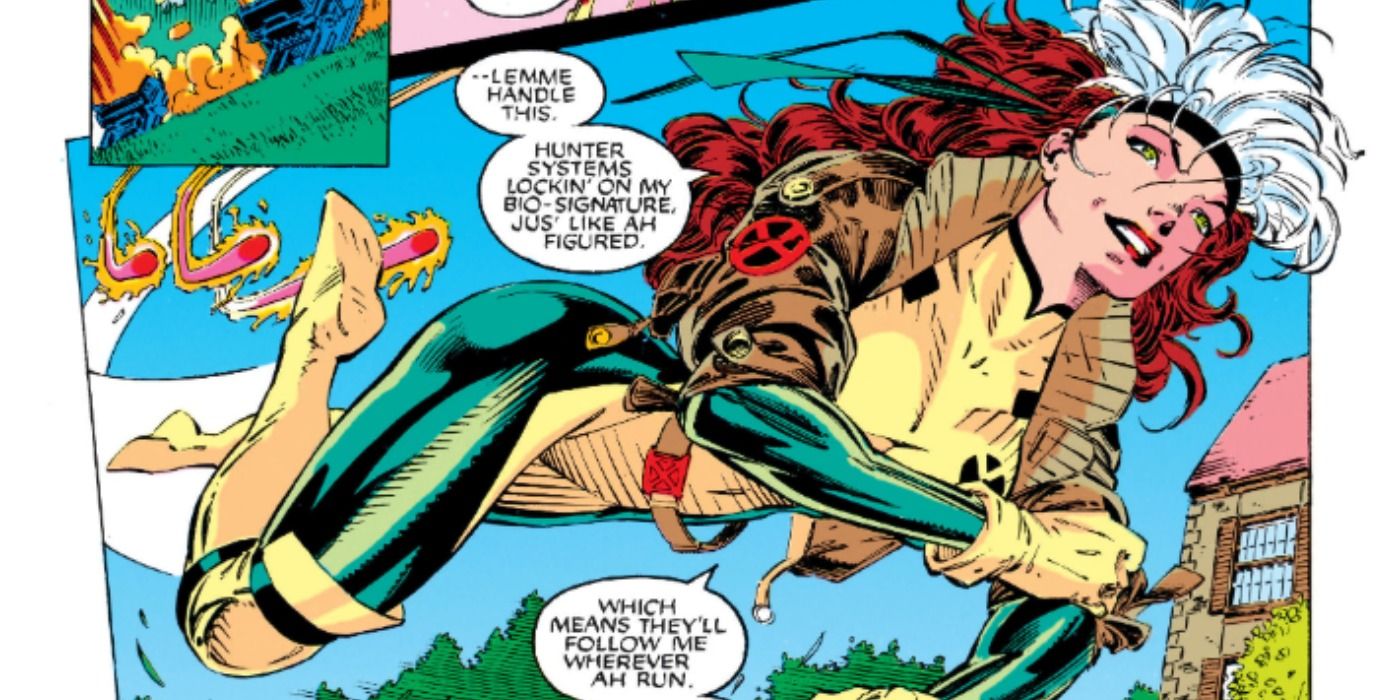 Rogue flies in Marvel Comics.