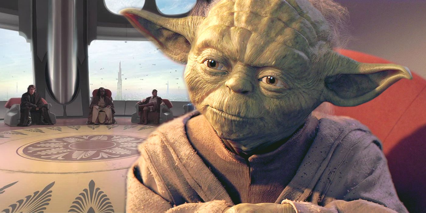 Yoda on Jedi Council in Star Wars Prequels