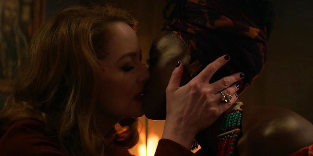 Actor Miranda Otto and Skye Marshall in season three