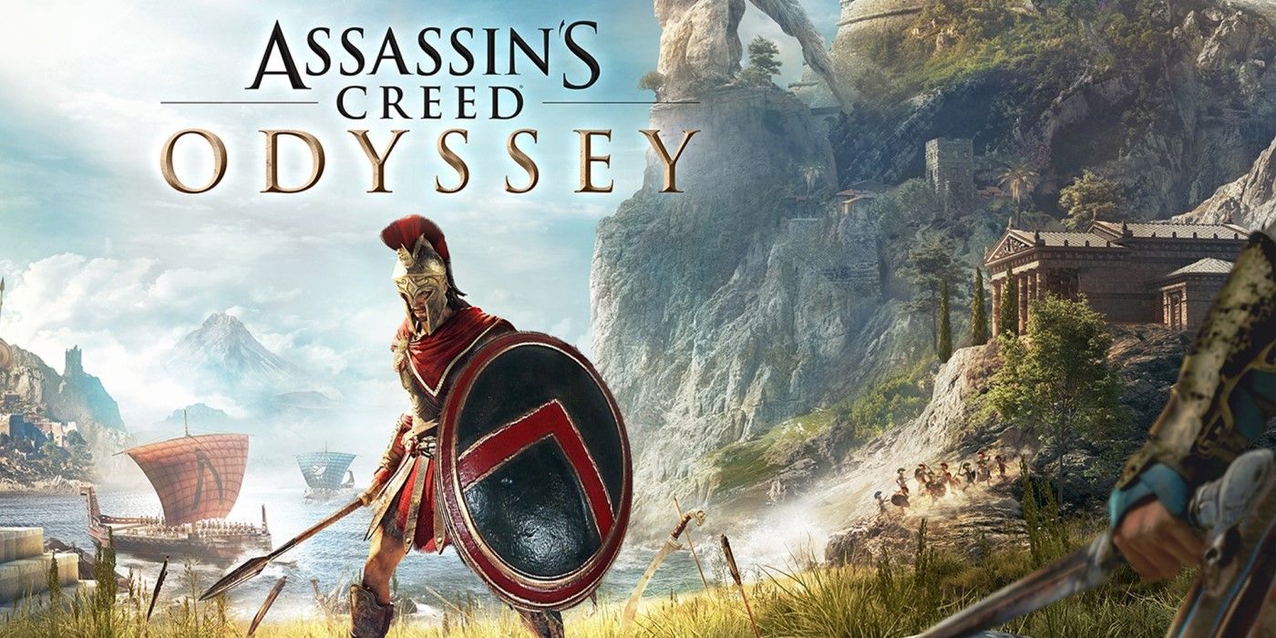 Cover of Assassin's Creed Odyssey showing ancient Greece.