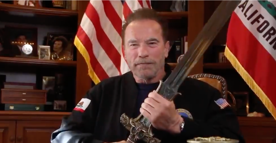 Arnold Schwarzenegger Uses Conans Sword To Condemn Capitol Attacks
