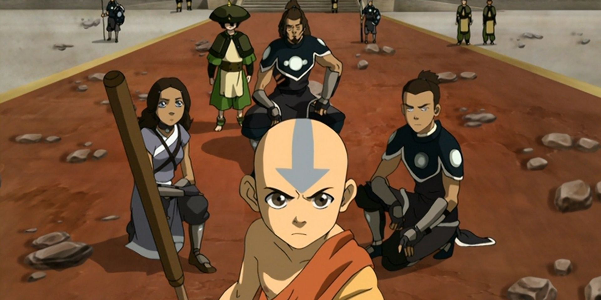 Aang and his allies in Avatar the Last Airbender