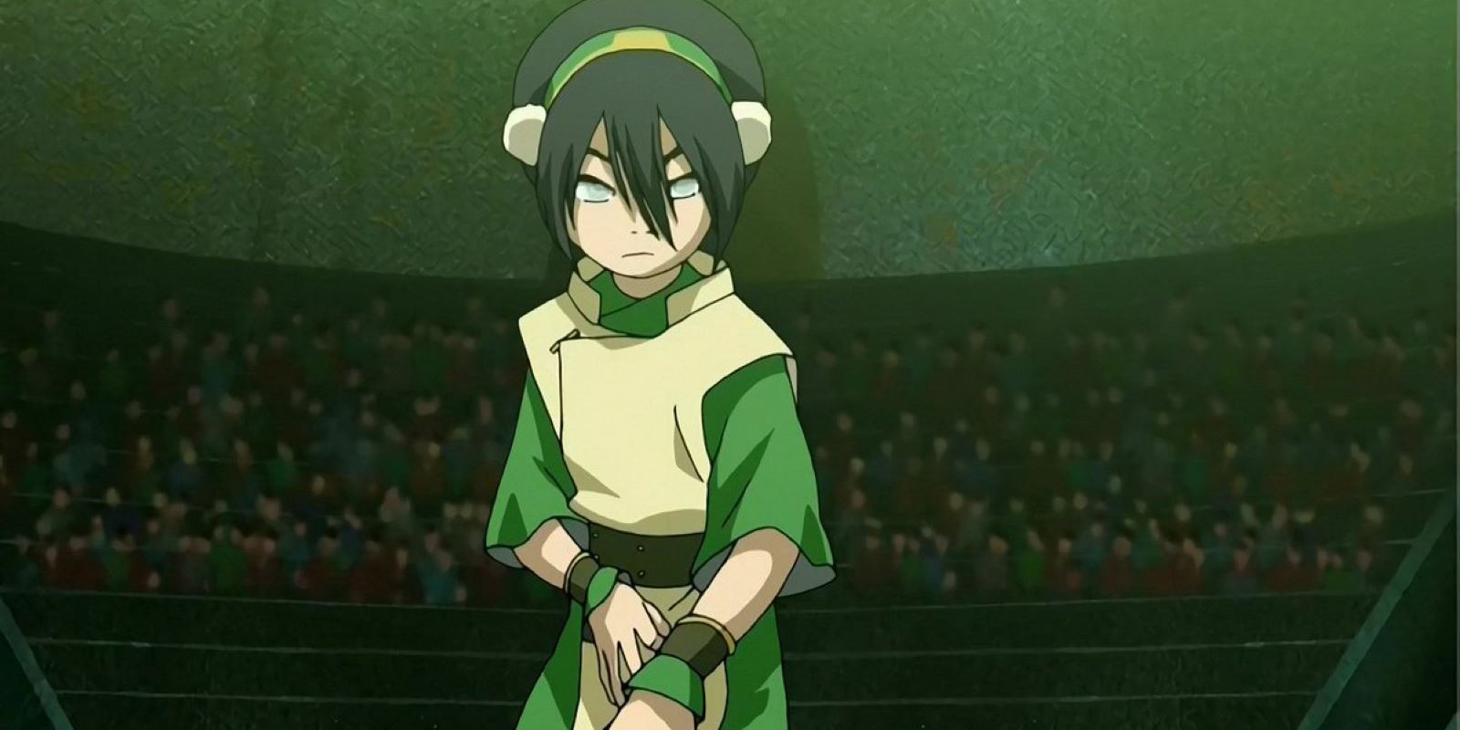 Toph in The Blind Bandit episode of Avatar The Last Airbender