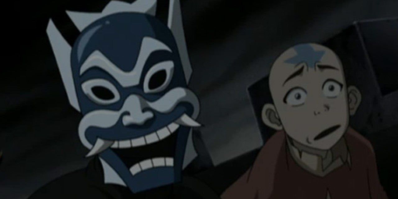 The Blue Spirit and Aang
