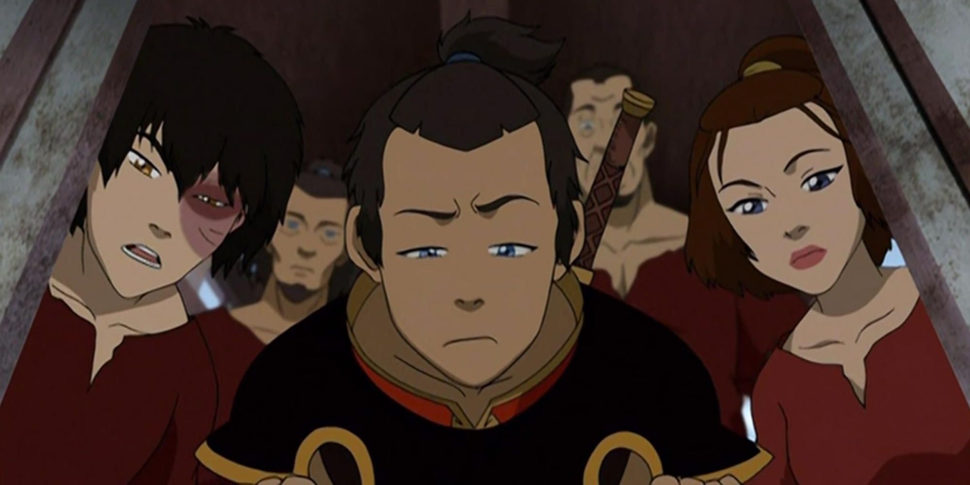 The gaang in Avatar The Last Airbender