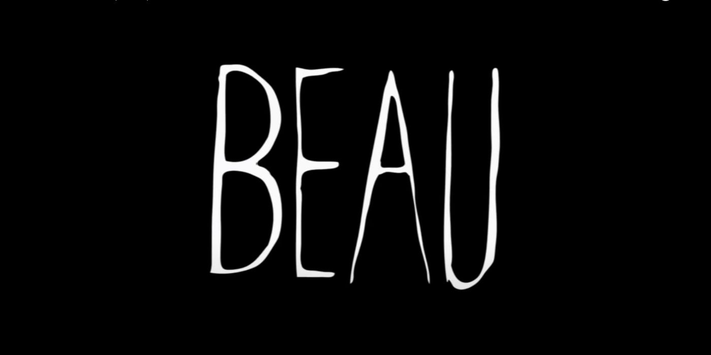 Beau written in white text on a black background
