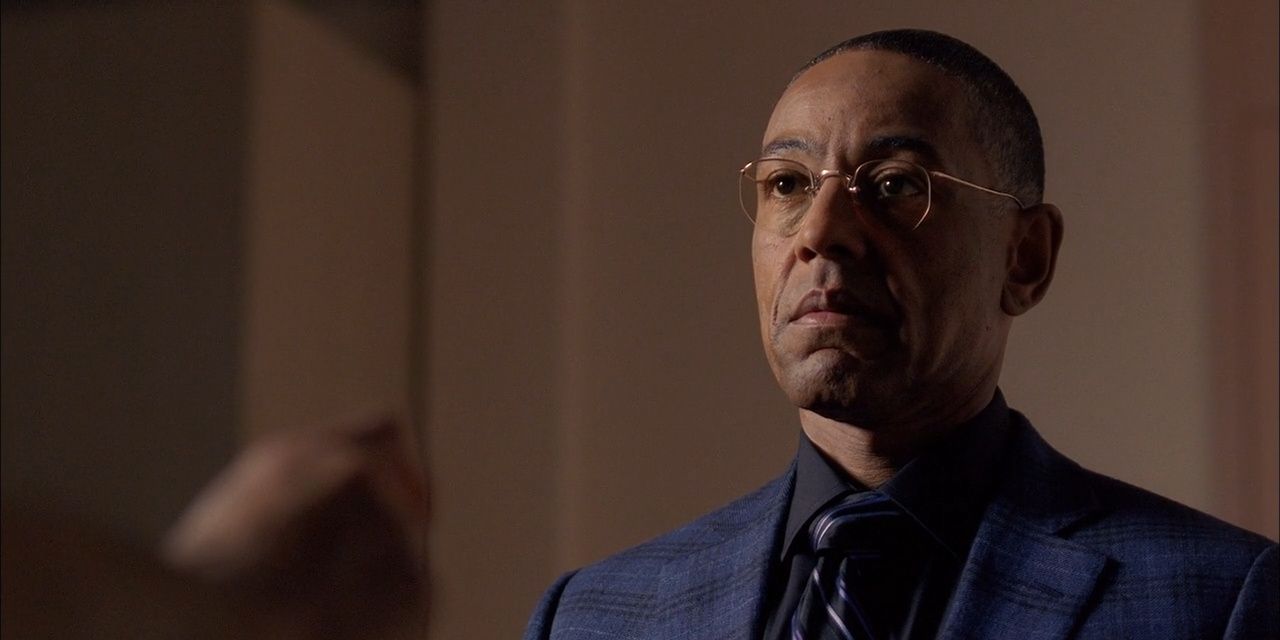 Gus Fring from Breaking Bad right before death.