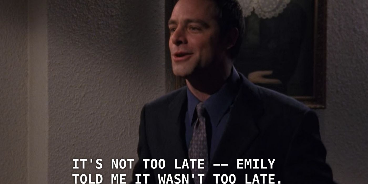 christopher at emily and richards vow renewal gilmore girls