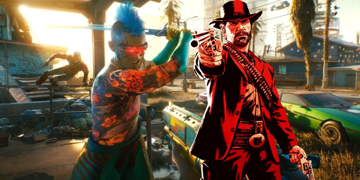RDR2 against Cyberpunk 2077 Comparison with water physics is embarrassing