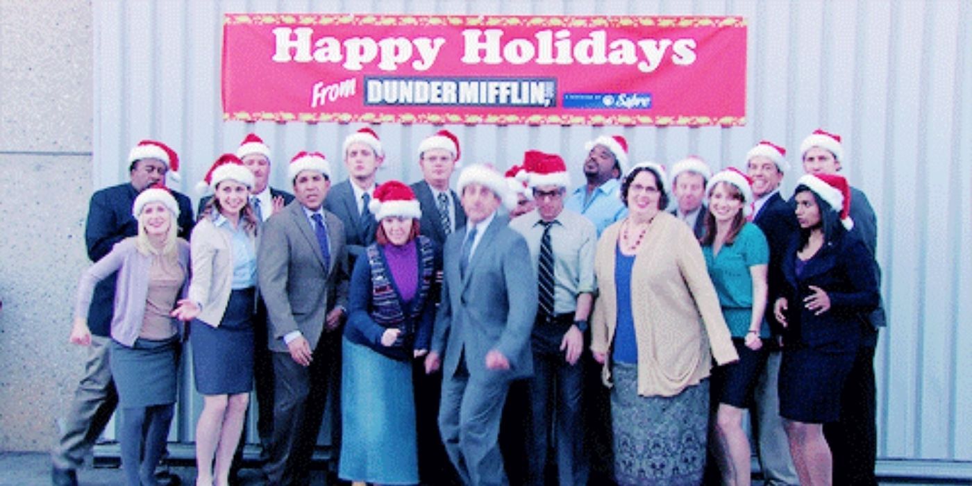 dunder mifflin holiday picture - the office