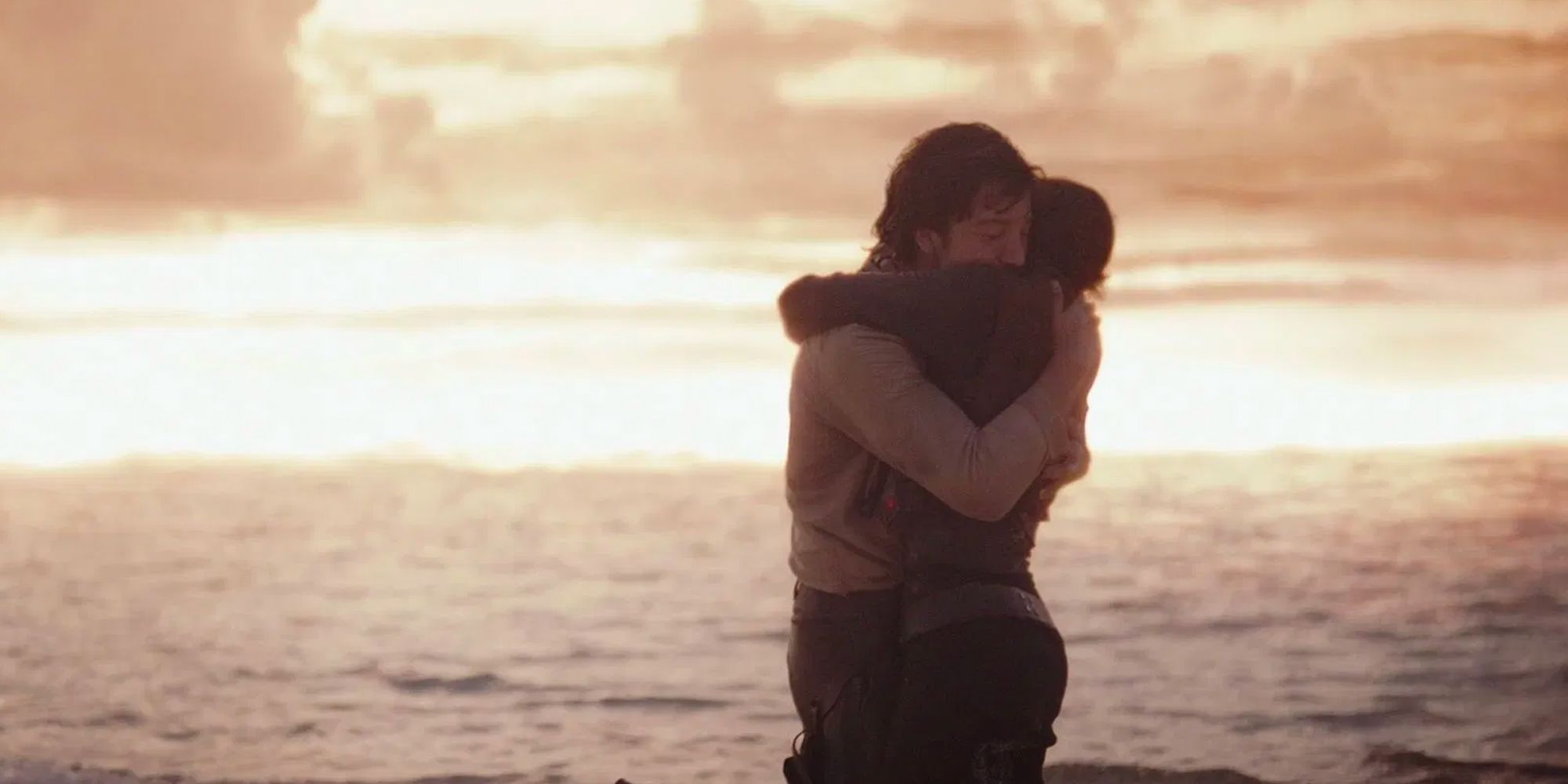 Felicity Jones and Diego Luna in Rogue One: A Star Wars Story 