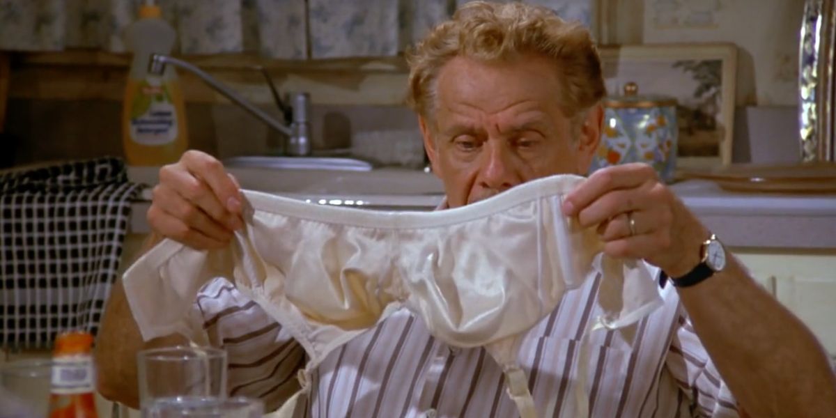 Frank and a bra in &quot;The Sniffing Accountant&quot;