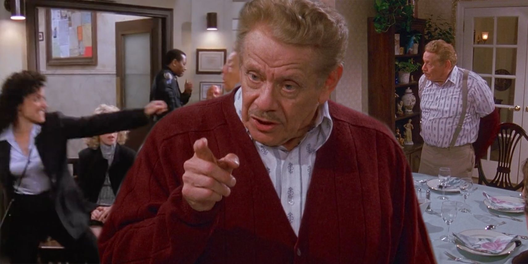 Frank Costanza and main characters in Seinfeld