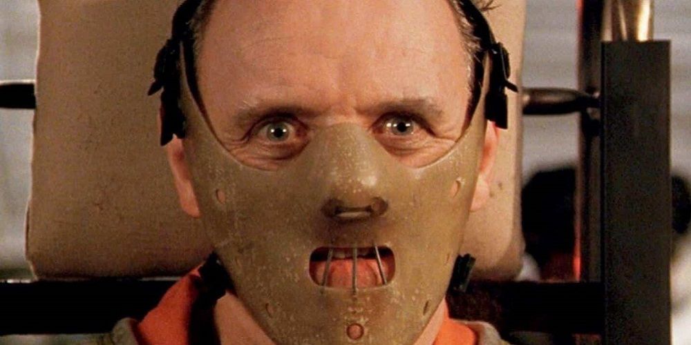 Hannibal the Cannibal Lecter wearing his mask