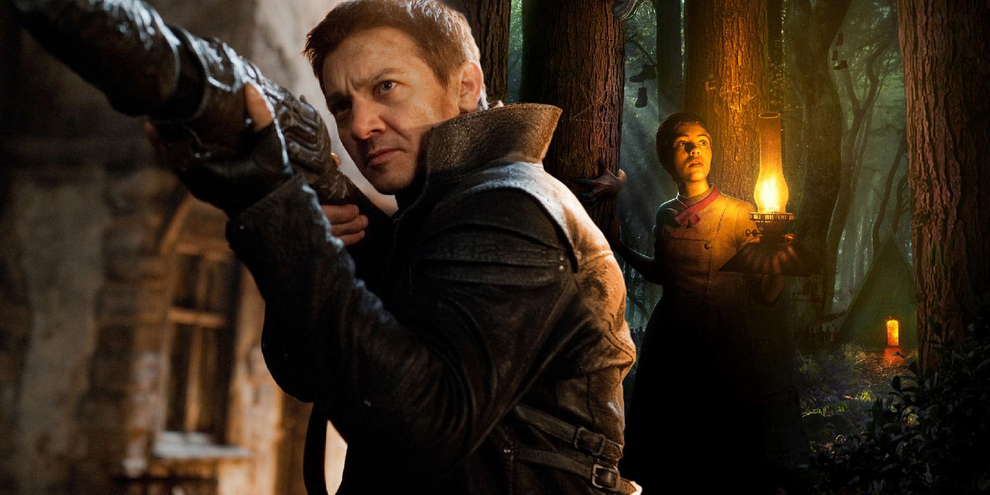 Hansel points a gun in Hansel and Gretel: Witch Hunters