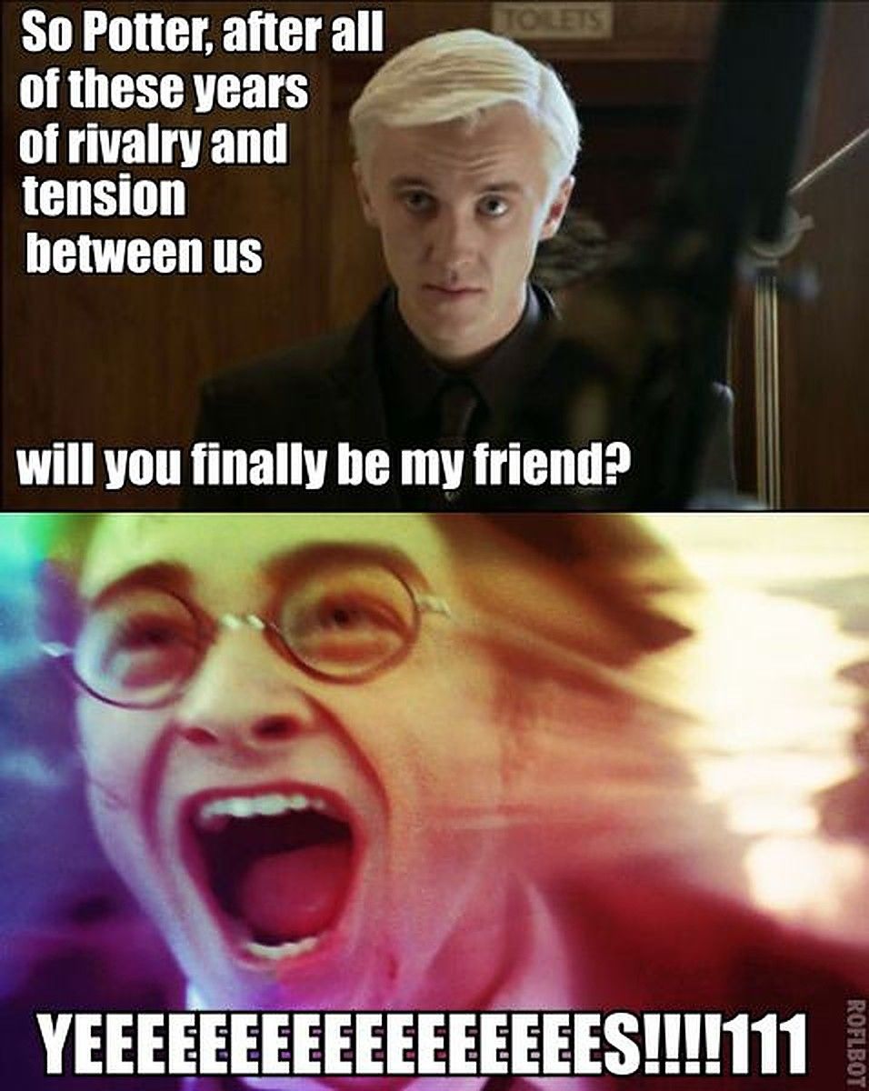 Мемы про Гарри Поттера и Драко Малфоя