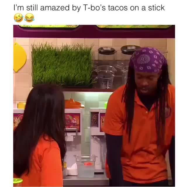 Tacos on a stick iCarly meme