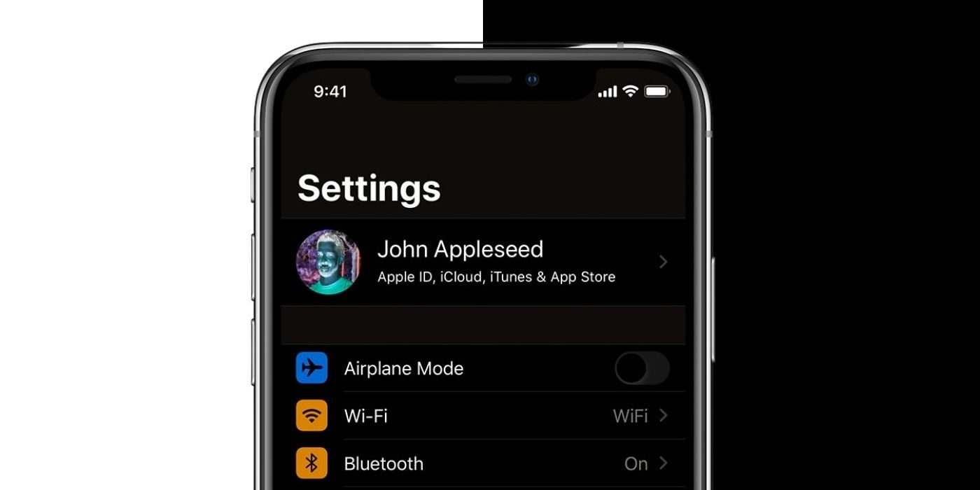 iPhone dark mode