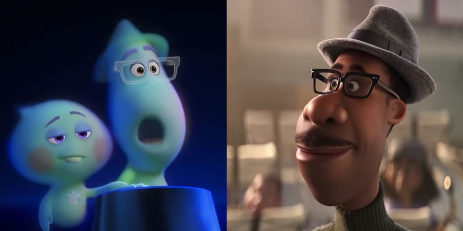 Disney Pixar's Soul - split image featuring the main characters