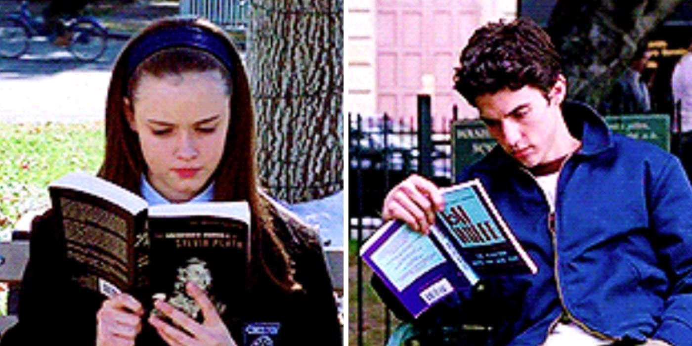 jess and rory reading - gilmore girls
