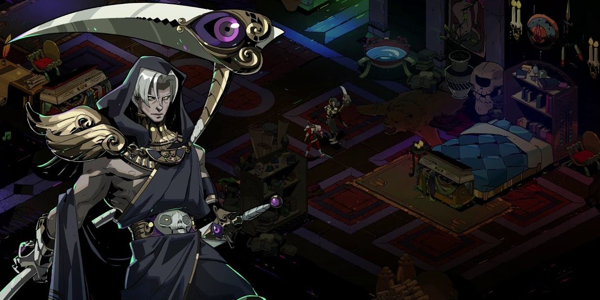 Thanatos appears in Zagreus's room in the Hades game