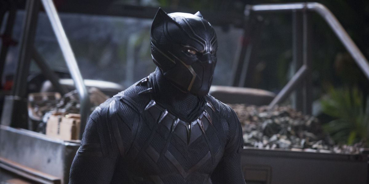 T'Challa wearing his Black Panther armor
