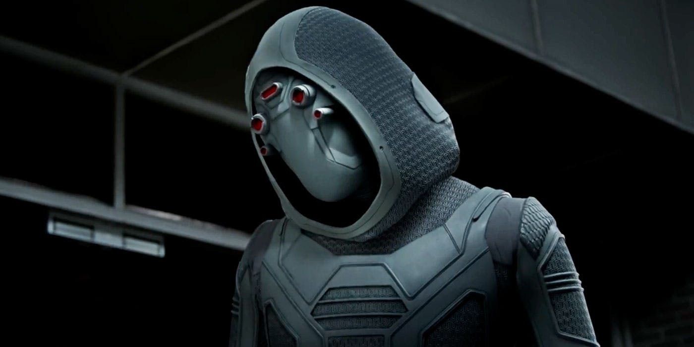 Ghost in her costume in Ant-Man and the Wasp