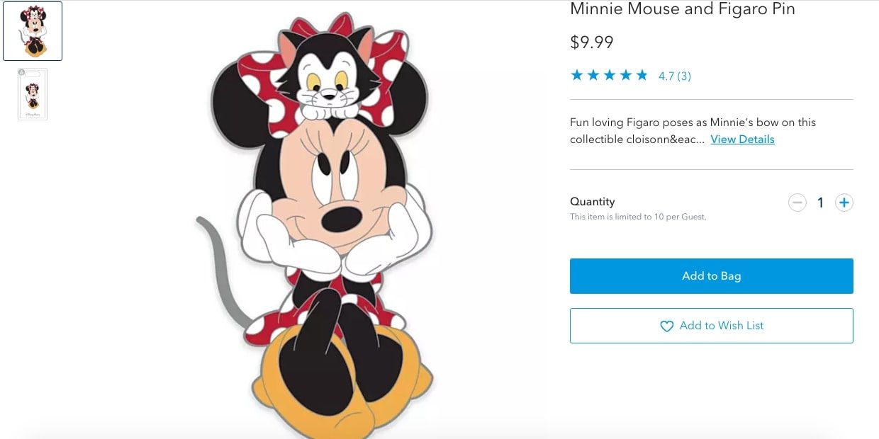 minnie mouse disney limited edition pin