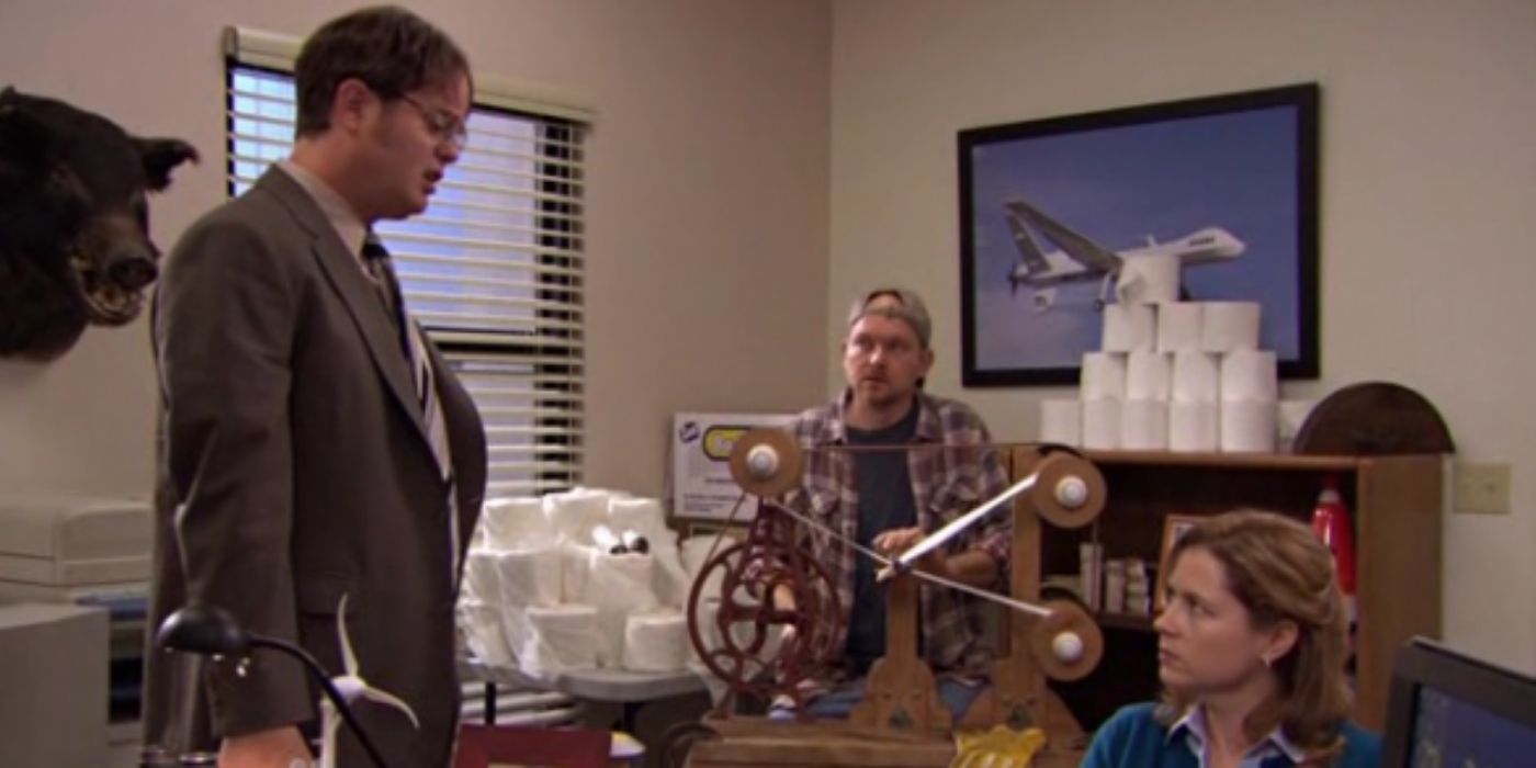 nate replying the toilet paper - the office
