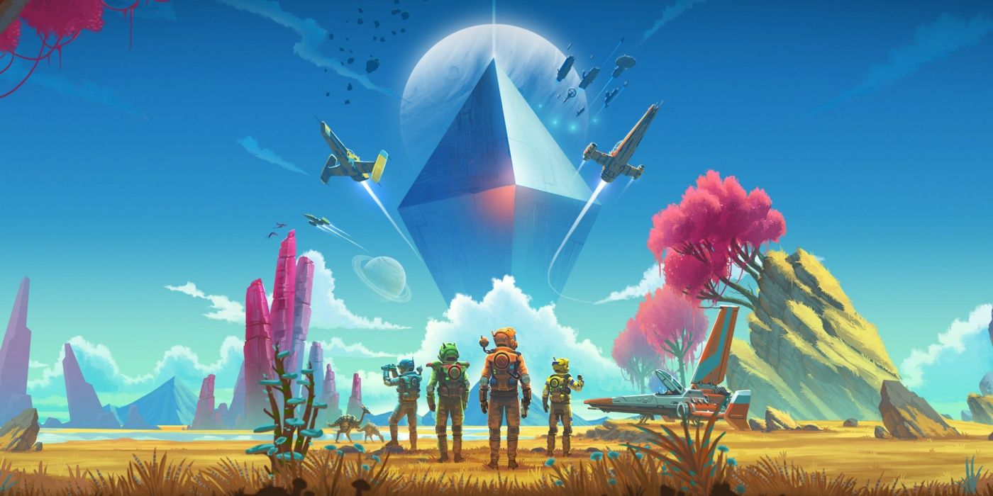 no man&rsquo;s sky blue skies key art