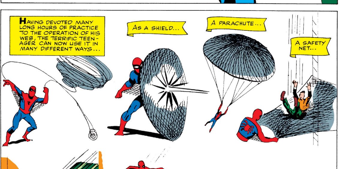 spider-man comic book web abilities
