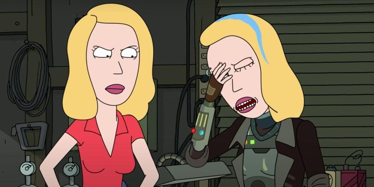 Beth and Space Beth in Rick and Morty 