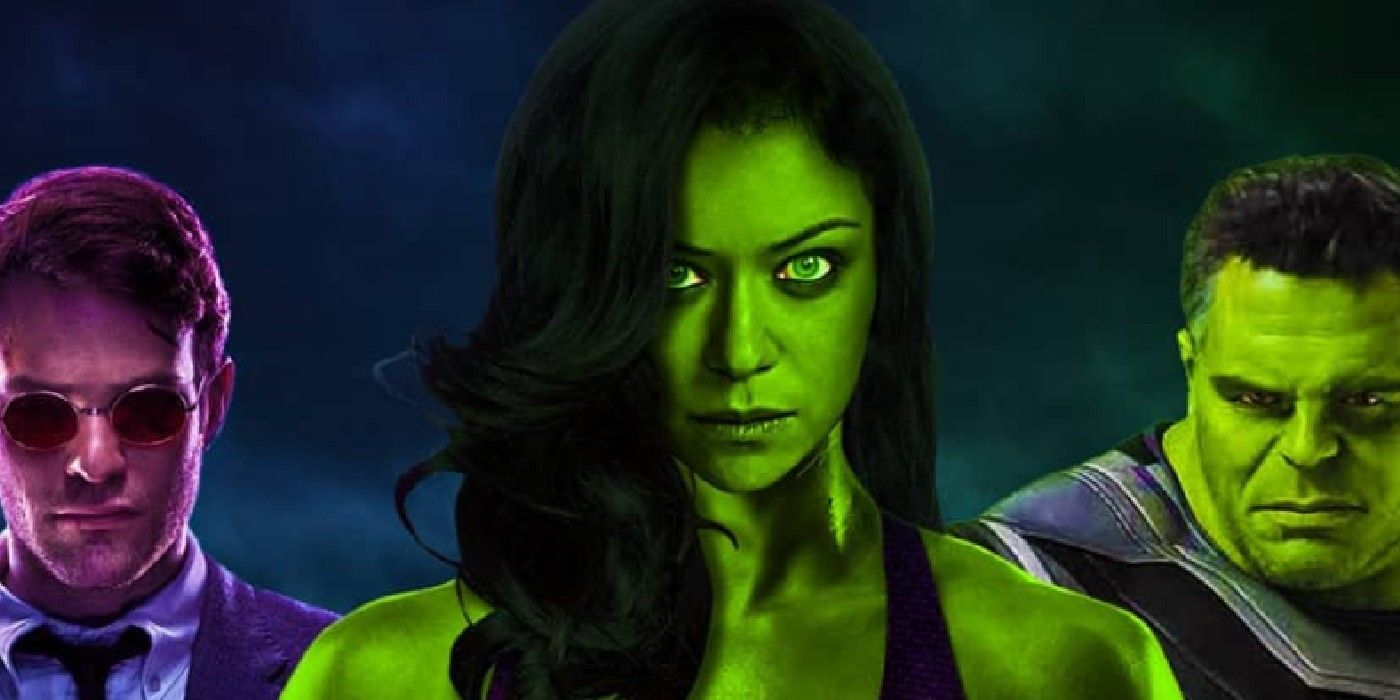 She-Hulk, Daredevil, and Hulk from the MCU