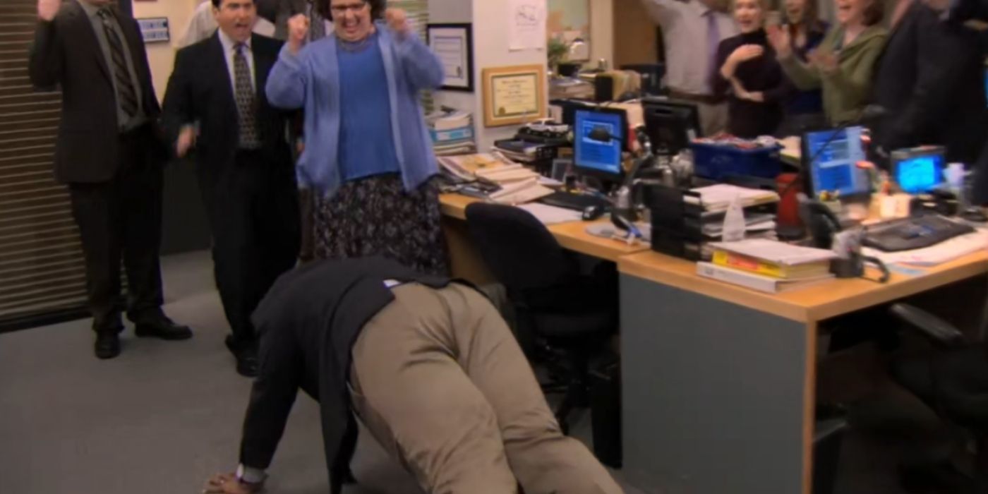 stanley hudson doing push ups - the office