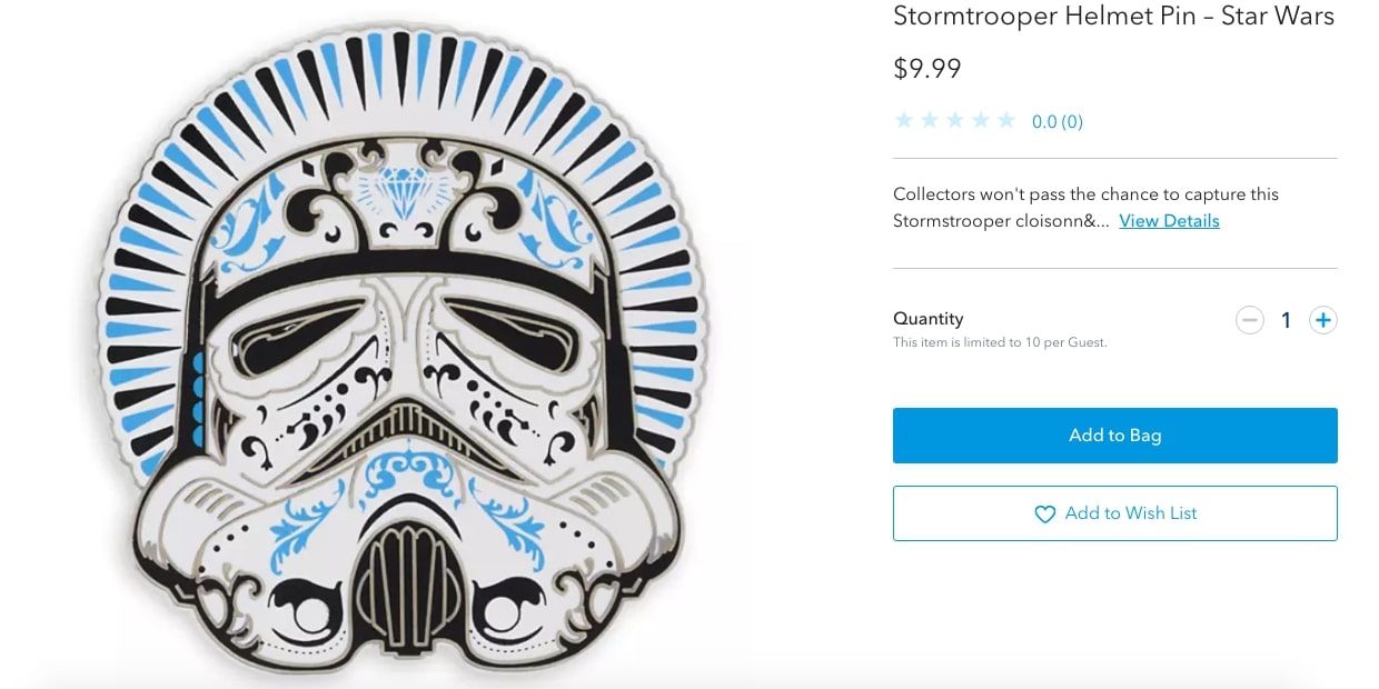 star wars stormtrooper disney limited edition pin