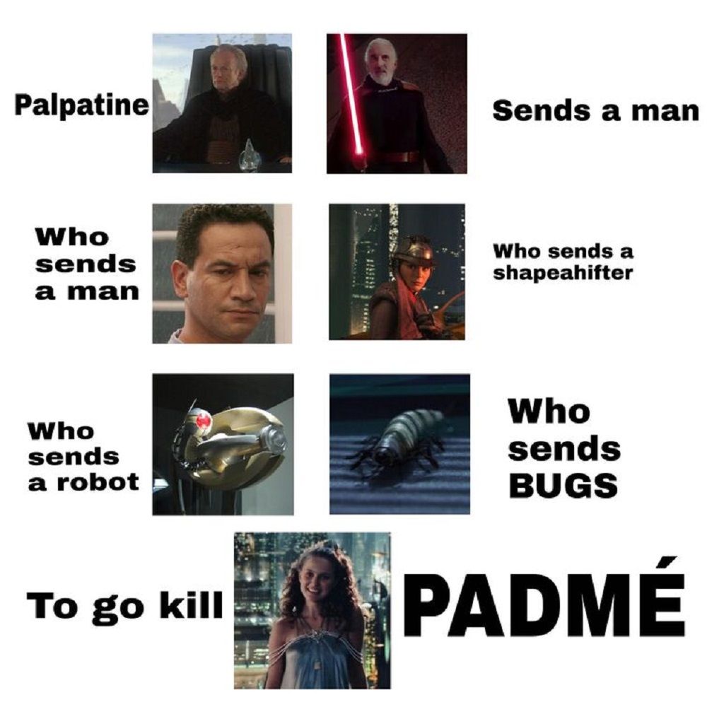 A Star Wars prequel meme